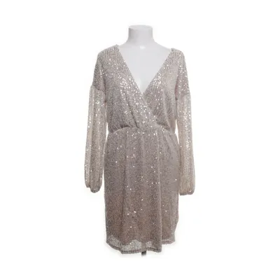 Cocktailklänning (Beige, Silverfärgad) från Dennis Maglic Bomull, Polyester