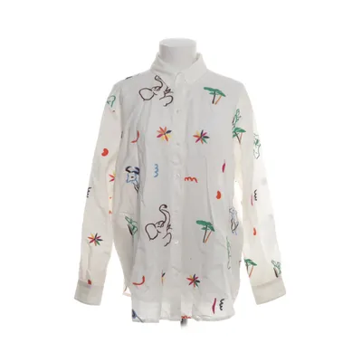 Shirt (Wit, Meerkleurig) van Sézane x G.Kero Katoen, Linnen, Polyester