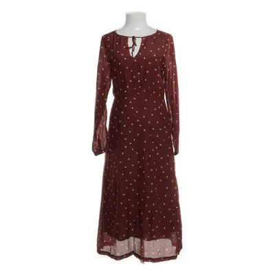 Robe (Marron, Blanc) de Lanius Coton, Soie, Tencel