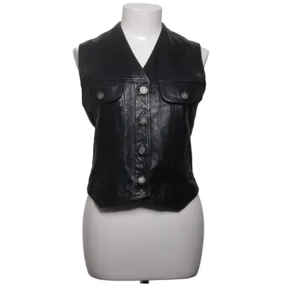 Leather vest (Black) from Lindbergh Leather