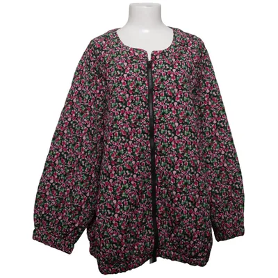 Leichte Jacke (Schwarz, Pink, Grün) von Zizzi Baumwolle, Polyester