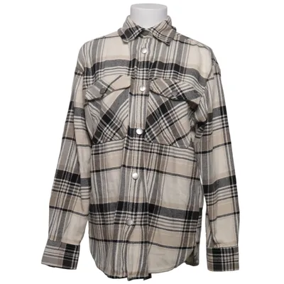 Chemise (Beige, Noir, Gris) de Gina Tricot Coton