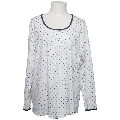 Blouse (Wit, Zwart) van Trofé Katoen, Modal