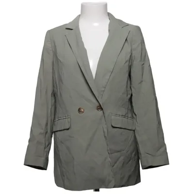 Blazer (Green) from Topshop Petite Polyester, Viscose