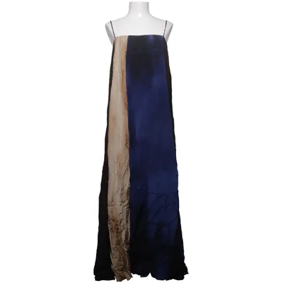 Maxi dress (Brown, Blue, Beige) from Massimo Dutti Viscose
