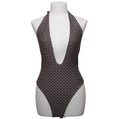 Swimsuit (Brown, Beige) from Bik Bok Swimwear Elastane, Polyester