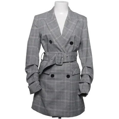 Trenchcoat (Long Checkered Belted Blazer) van NA-KD Elastaan, Polyester