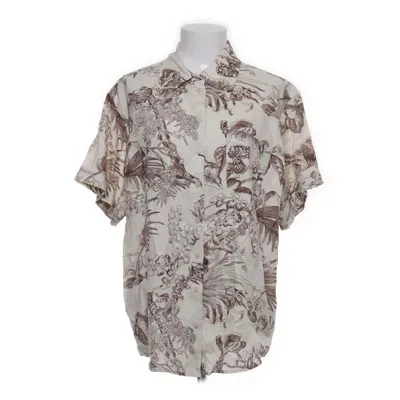 Short sleeve shirt (Beige, Brown, Multicolored) from COS Linen
