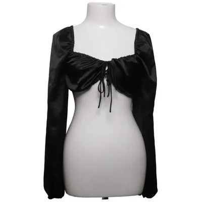 Crop top (Svart) från NA-KD Reborn Elastan, Polyester