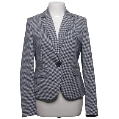Blazer (Blue, White) from Next Tailoring Cotton, Elastane, Polyester