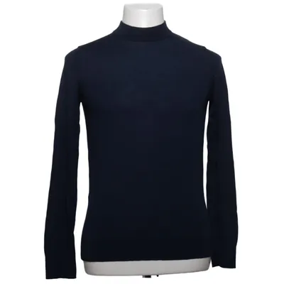 Rollkragenpullover (Blau) von Riley Wolle