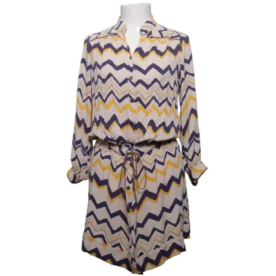 Klänning (Beige, Blå, Gul) från Diane von Furstenberg Elastan, Silke