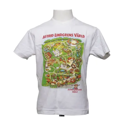 T-shirt (Wit, Meerkleurig) van Astrid Lindgrens Värld