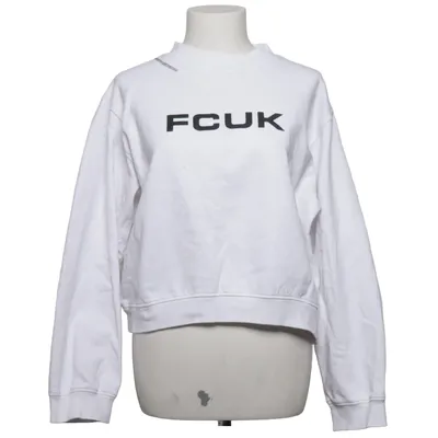 Collegetröja (Vit) från Fcuk Bomull, Polyester