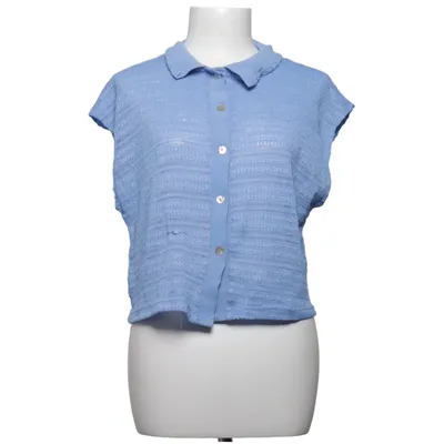 Top (Blauw) van Mango Polyamide, Polyester, Viscose
