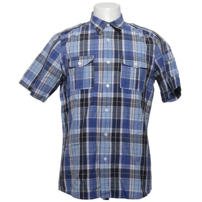 Chemise à manches courtes (Bleu, Blanc, Multicolore) de Poco Loco Coton