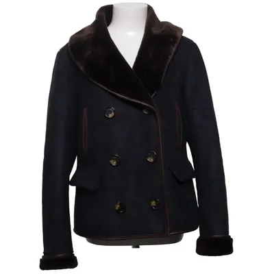 Shearlingjacka (Svart, Brun) från Tintoretto Polyester