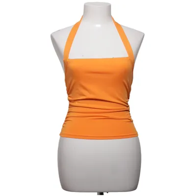 Halterneck top (Orange) fra Shein Elastan, Polyester