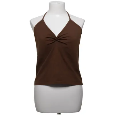 Halterneck top (Brun) fra Noa Noa Bomuld, Elastan
