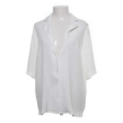 Kurzarmhemd (Weiß) von Shein Elasthan, Polyester, Viskose