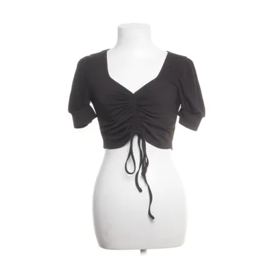 Crop top (Zwart) van Shein Katoen, Elastaan, Polyester