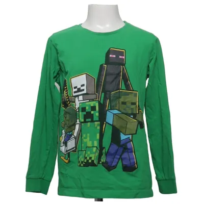 Lange mouwen shirt (Groen, Meerkleurig) van Mojang Katoen