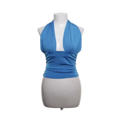 Halternecktopp (Blå) från Envii Polyester, Elastan