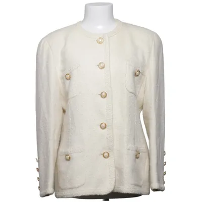 Kavaj (Beige) från Escada by Margaretha Ley Alpackaull, Kashmir, Polyamid