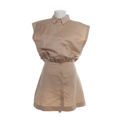 Dress (Beige) from Federica Tosi Cotton, Silk