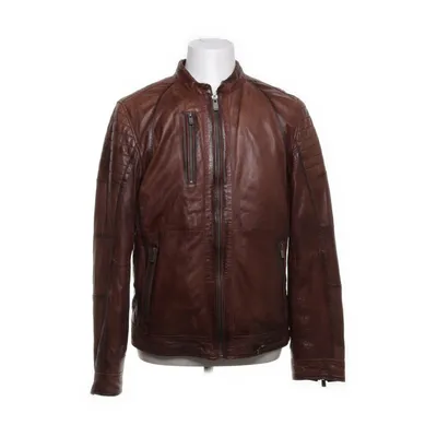 Leren jack (Bruin) van Jofama Leer, Polyester