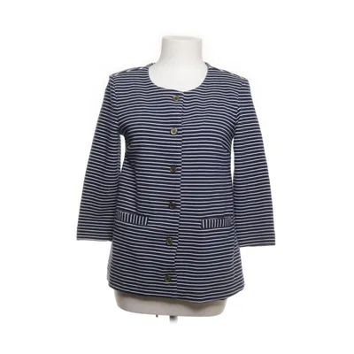 Blazer (Blau, Weiß) von H&M Elasthan, Polyester, Baumwolle, Viskose