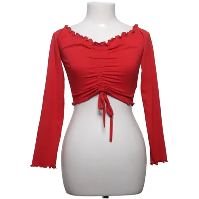 Crop top (Röd) från Missguided Tall Bomull, Elastan, Polyester
