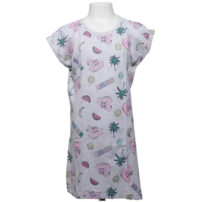 Nightgown (Gray, Multicolored) from Destination Cotton, Viscose