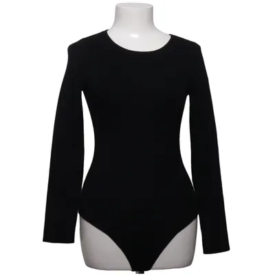 Body (Noir) de La Maille Sézane Coton, Élasthane, Laine de mouton, Polyamide
