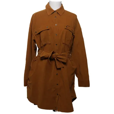 Robe chemise (Marron) de CC Double O Coton