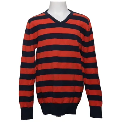 Strickpullover (Blau, Rot) von Basic U Baumwolle