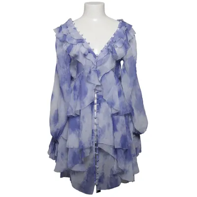 Blouse (Blue, White, Multicolored) from Redpolaris Silk