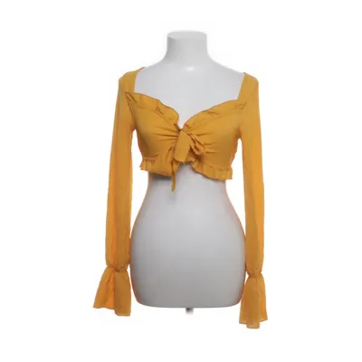 Crop top (Gul) fra Boohoo Elastan, Polyester