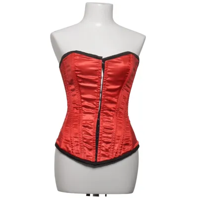 Korset (Rood, Zwart) van Burlesk Katoen, Polyester