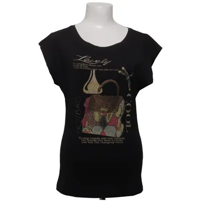 T-shirt (Black, Multicolored) from Foresta Bella Cotton, Elastane