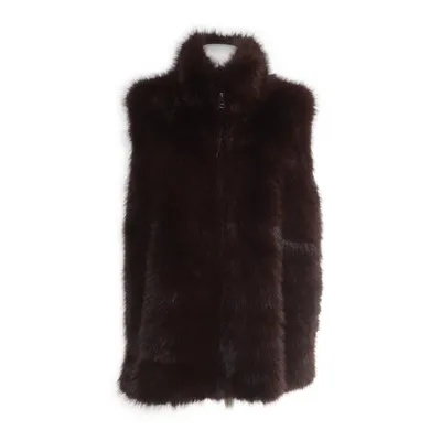 Outer vest (Brown) from Rachel Zoe Polyester, Faux fur