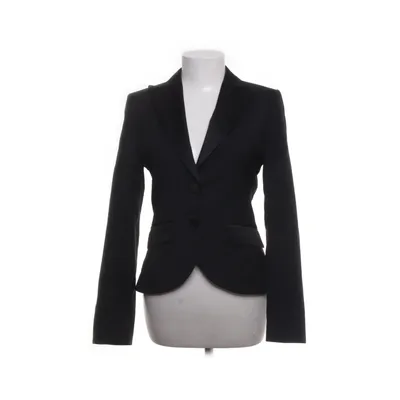 Smoking blazer (Zwart) van SAND Copenhagen Wol, Elastaan