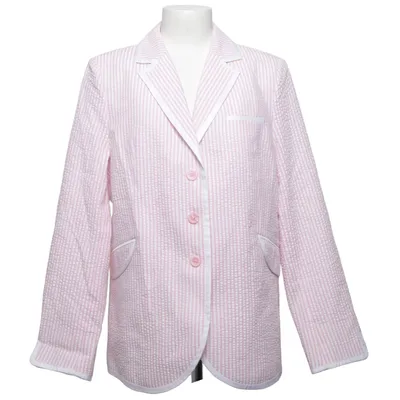 Kavaj (Rosa, Vit) från Aqua Collection Bomull, Polyester