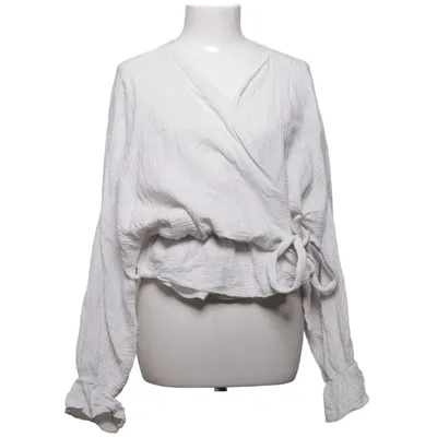 Wikkelblouse (Wit) van Lady Politan Katoen