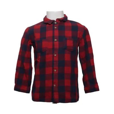 Flanellen overhemd (Rood, Meerkleurig) van H&M Baby Katoen