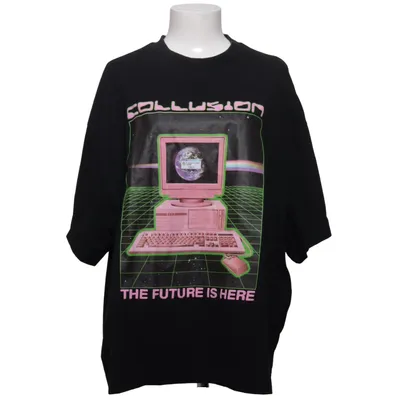 T-shirt (Zwart, Meerkleurig) van Collusion Katoen, Polyester
