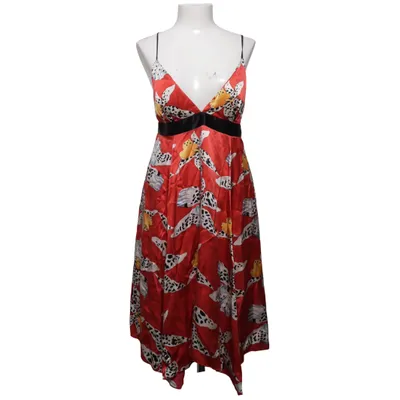 Klänning (Röd, Flerfärgad) från Single Dress Polyester, Silke