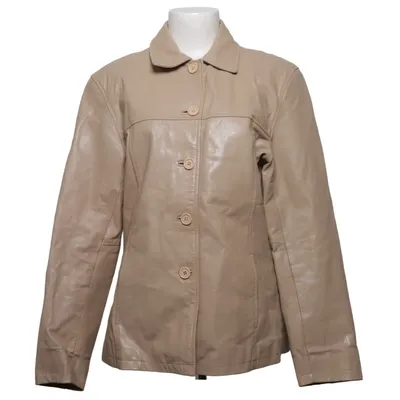Veste en cuir (Beige) de Saki Cuir, Polyester