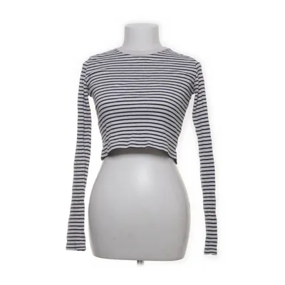Långärmad t-shirt (Vit, Svart) från Brandy Melville Bomull