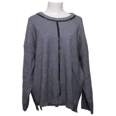 Sweater (Gray) from VA Milano Polyamide, Polyester, Viscose